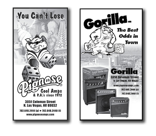 4) Pignose & Gorilla Ads